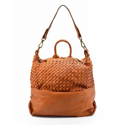 26■ 2 in 1 Rucksack Handtasche Leder für Damen Vintage. Schwarz Braun Grün 